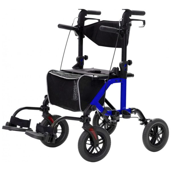 ectq241ly5jb0b_0-1 jpg - Andador 2 em 1 para Adultos e Idosos de até 136 kg Dobrável com Encosto Reversível, ELENKER, Azul