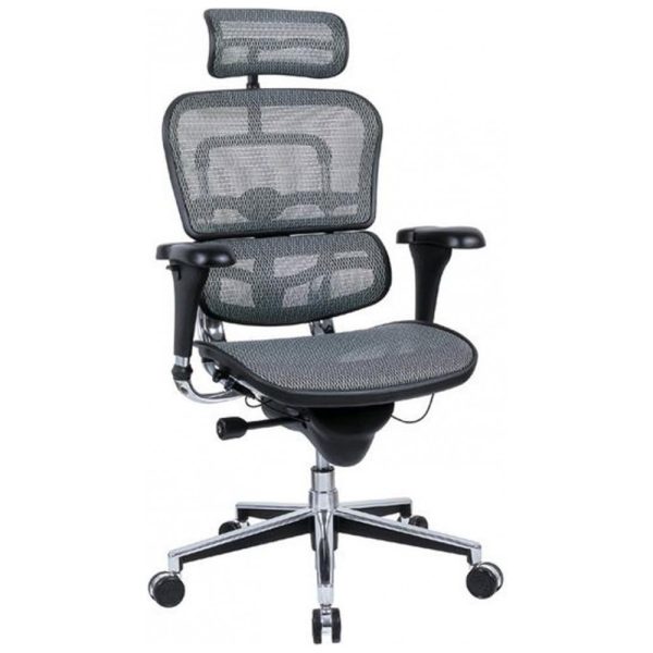 ectq2auvc9100b_0 jpg - Cadeira de Escritório Executiva Ergonômica Giratória e Ajustável com Apoio 3D, ERGOHUMAN ME7ERG GREY, Cinza