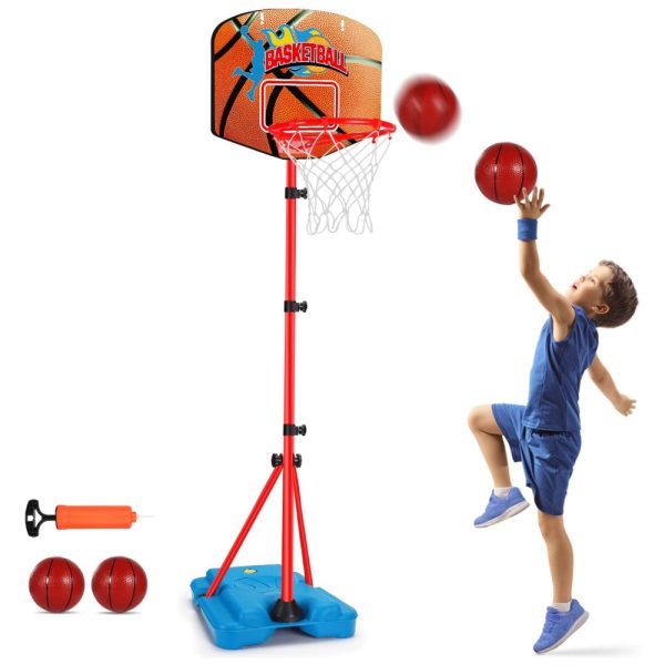 ectq3vztf4v70b_0 jpg - Tabela de Basquete Infantil Ajustável, Perfeita Para Crianças de 1 a 8 Anos, AugToy