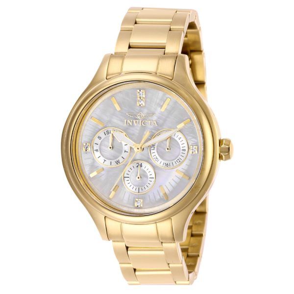 ectq45682_vni_0 jpg - Relgio feminino anjo com mostrador em madreprola 38 mm. Ouro 28654, Invicta