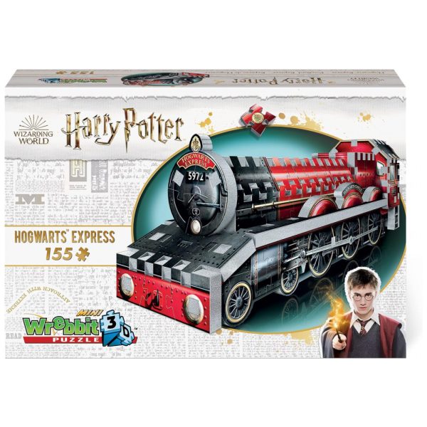 ectq4xyzrch80b_0 jpg - Quebra Cabeças 3D Harry Potter Expresso Hogwarts para Crianças e Adultos, 155 Peças, WREBBIT 3D W3D 0201, Vermelho