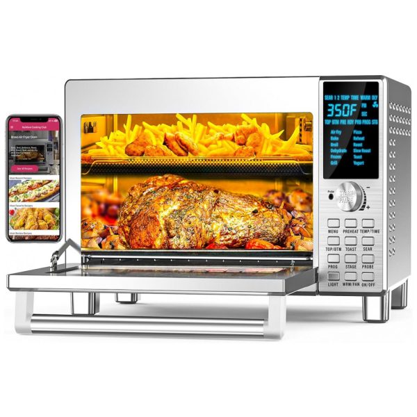 ectq636nbxi00b_0 jpg - Forno Elétrico de Bancada 30L com 12 Funções e Painel de Controle Digital, 110v, NUWAVE Bravo 20811, Prateado