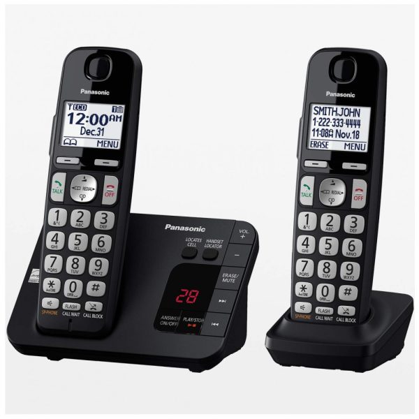 ectq670la5l00b_0 jpg - Telefone sem Fio DECT 6.0 Expansível com 2 Monofones, PANASONIC KX TGE432B, Preto