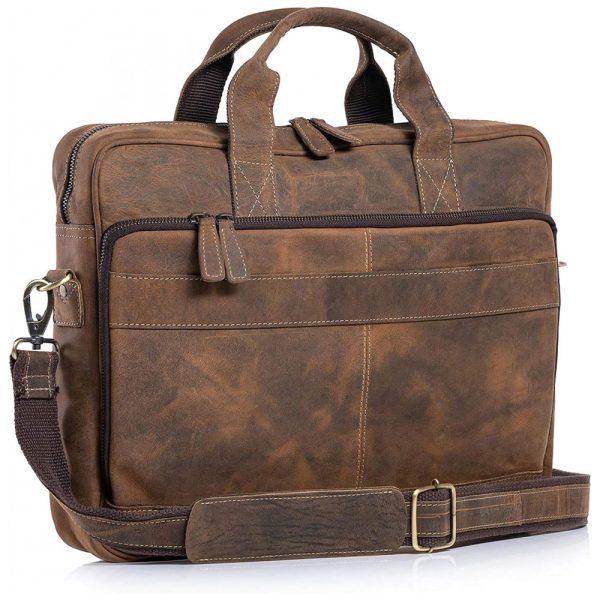 ectq68vi9nf00b_0 jpg - Bolsa, Maleta de Couro Masculina para Laptop, KOMALS PASSION LEATHER BC19542, Marrom