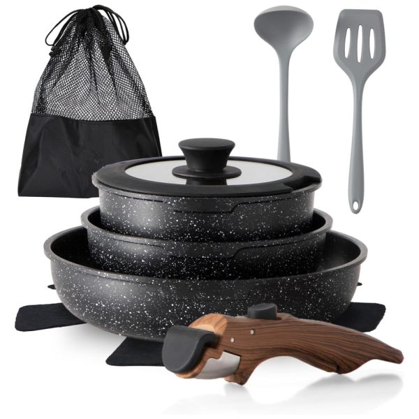 ectq7v2fshpc0b_0 jpg - Jogo de Panelas e Frigideiras Antiaderentes, Material em Granito com 10 Peças, Cabo Removível e Utensílios de Cozinha, DishDelight, Preta