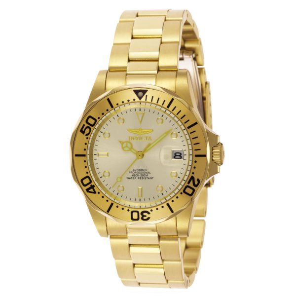 ectq8169_vni_0 jpg - Relógio Masculino Automático Pro Diver, Invicta 9618, Dourado