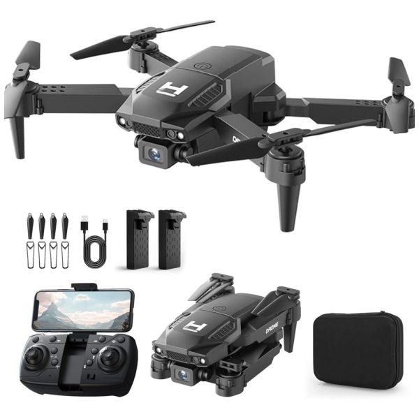 ectq87cv9tgd0b_0 jpg - Mini Drone com Câmera 1080P WiFi FPV para Adultos e Crianças, Dobrável, 2 Baterias, Decolagem e Aterrissagem com Um Clique, BeiyoQSZ, Preto