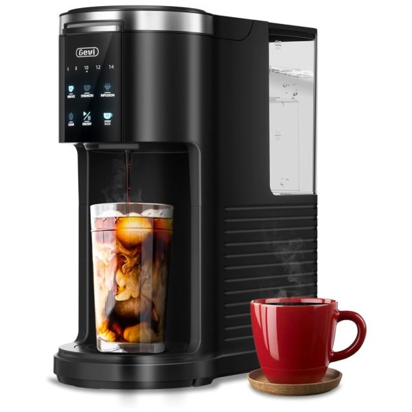 ectq89g3kzpd0b_0 jpg - Cafeteira Compacta Portátil 1,18L Compatível com Cápsulas e Café moído, 110V 1000W, Gevi EzPod, Preta