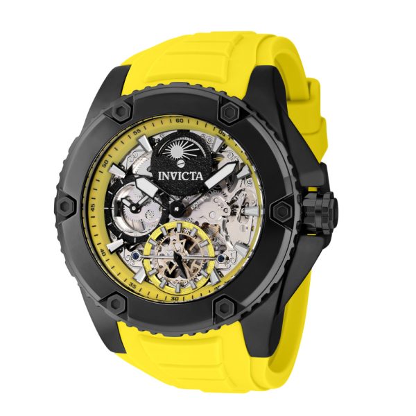 ectq96724_vni_0 jpg - Relógio Masculino com Pulseira de Silicone Automático Invicta Akula, Amarelo 42769