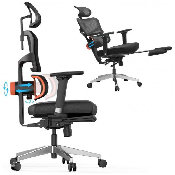 ectqb7dn3c6b0b_0 jpg - Cadeira de Escritório Ergonômica com Suporte para Lombar 4D, Censi, Preta