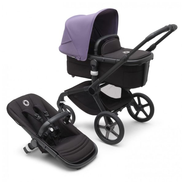 ectqb892r4xb0b_0 jpg - Carrinho de Bebê 2 em 1 com Suspensão e Dobra Fácil, Bugaboo, Preto e Roxo