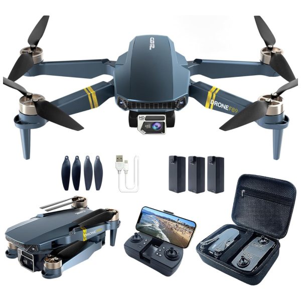 ectqbb7myrhd0b_0 jpg - Drone Dobrável com Câmera 4K para Iniciantes, Voo de 60 Minutos, WiFi FPV, Motor Sem Escova, Pairar Automático e 3 Baterias, CHUBORY, Azul