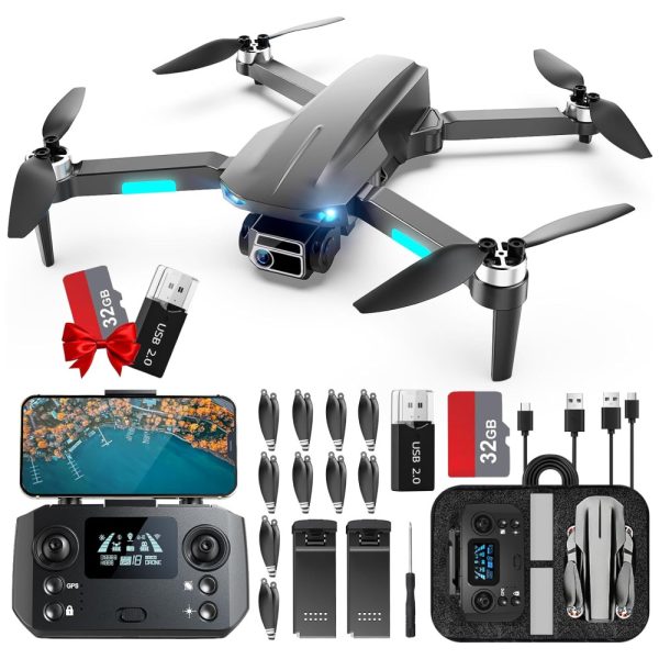 ectqcs66sv8d0b_0 jpg - Drone HHD com Câmera 4K para Adultos Iniciantes, Voo de 52 Minutos, Quadricóptero RC FPV 249g e Retorno Inteligente, HHD, Cinza