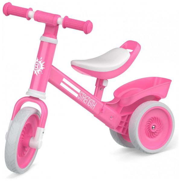 ectqcshqgjcb0b_0 jpg - Bicicleta sem Pedal Resistente e Estável para Crianças de 2 a 4 Anos, Bakeling, Rosa