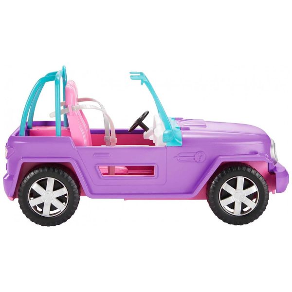 ectqdx2f6dx70b_0 jpg - Carro de brinquedo da Barbie Off Road roxo com 2 Assento e Rodas Giratórias, Rosa