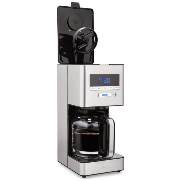 ectqdzwd1n7d0b_0 jpg - Cafeteira Programável 12 Xícaras com Função Bloom e Tecnologia de Dispersão Rotativa, 110V 1050W, Vinci, Prata