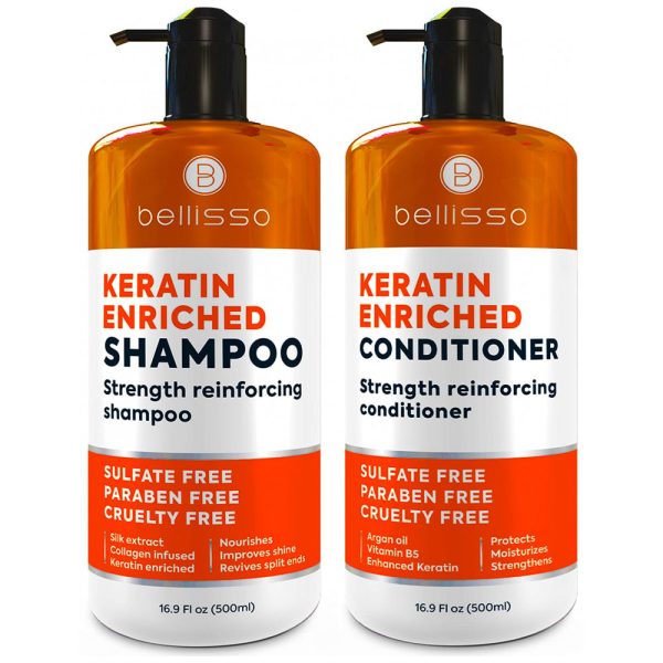 ectqfnmkdr280b_0 jpg - Belisso Shampoo e Condicionador com Queratina e óleo de Argan Marroquino para Cabelos Secos e sem Brilho, BELLISSO, Laranja