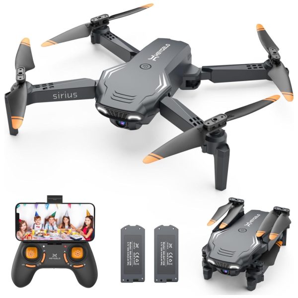 ectqfz4fl5kd0b_0 jpg - Drone para Crianças com Câmera HD 1080P FPV para Iniciantes, RC Dobrável, Manter Altitude, Selfie por Gestos, 2 Baterias, Heygelo, Preto