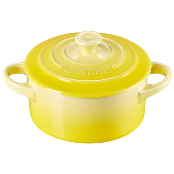 ectqg1d89hb00b_0 jpg - Mini Caçarola de Cerâmica 240 mL Esmaltada e Antiaderente, Amarela, LE CREUSET PG1160T 081M, Amarelo