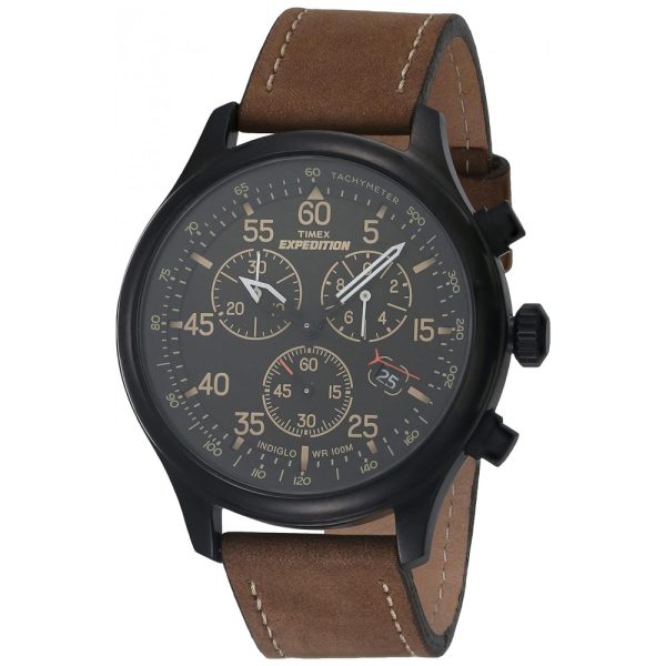 ectqgihfx3800b_0 jpg - Relógio Masculino Analógico Expedition com Cronógrafo de Quartzo, Modelo, TIMEX T49905, Marrom Escuro