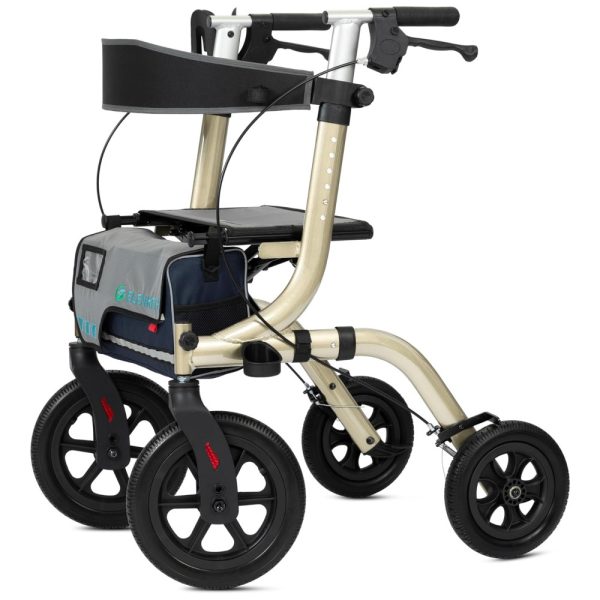 ectqgjq992lc0b_0 jpg - Andador All Terrain Rollator com Assento, Rodas Dianteiras de 30 cm Não Pneumáticas, Design Dobrável e Compacto, ELENKER, Champanhe