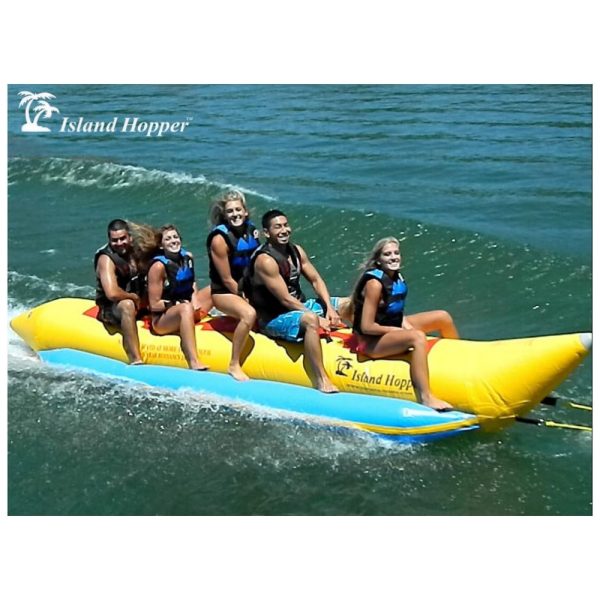 ectqi49v5i500b_0 jpg - Banana Boat Rebocável para até 5 Pessoas 462 Quilos, ISLAND HOPPER PVC 5, Amarelo