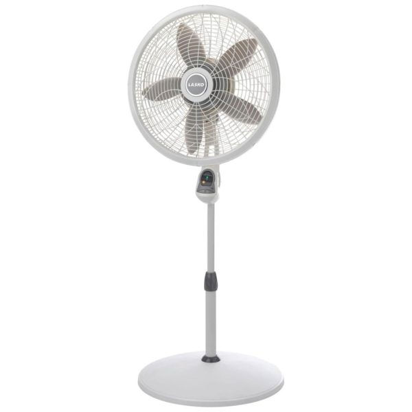 ectqi72ssc000b_0 jpg - Ventilador Pedestal com Controle Remoto e 3 Velocidades, 110V 18W, Lasko, Branco