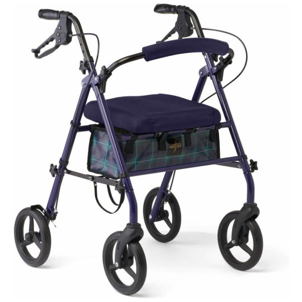 ectqj6rv9hq90b_0 jpg - Andador Dobrável de Aço com Assento e 4 Rodas, Suporta até 136 kg, Medline, Azul Navy