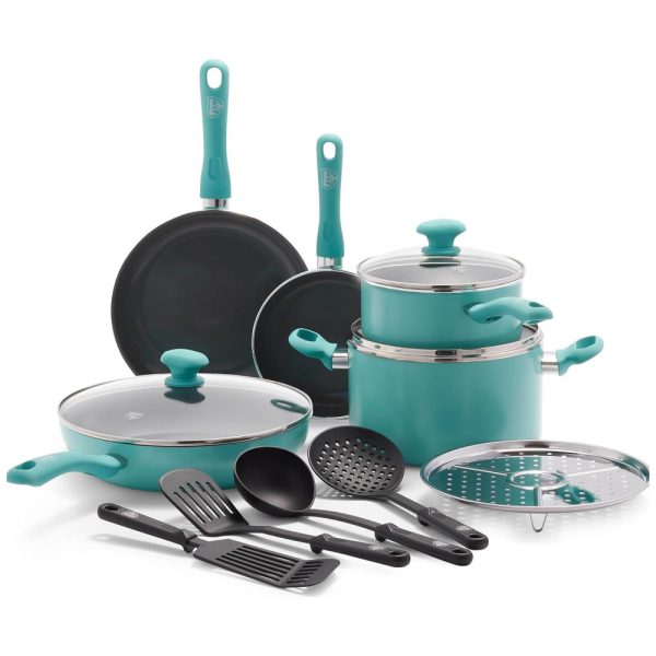 ectqj98dsjw80b_0 jpg - Conjunto de Panelas Antiaderente Revestida de Cerâmica e Utensílios, 13 Peças, GREENLIFE CC002349 001, Azul