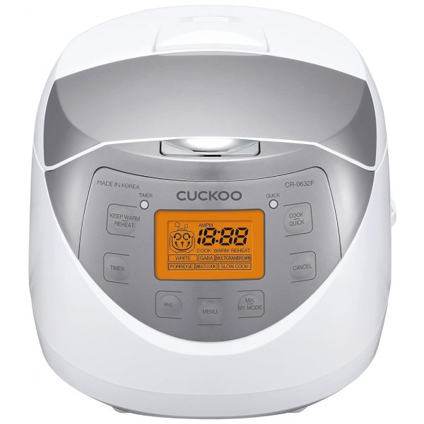 ectqkx6lr1380b_0 jpg - Panela de Arroz Elétrica 1.4L Multifuncional com 9 Configurações e Desligamento Automático, 110v, CUCKOO CR 0632F, Branco