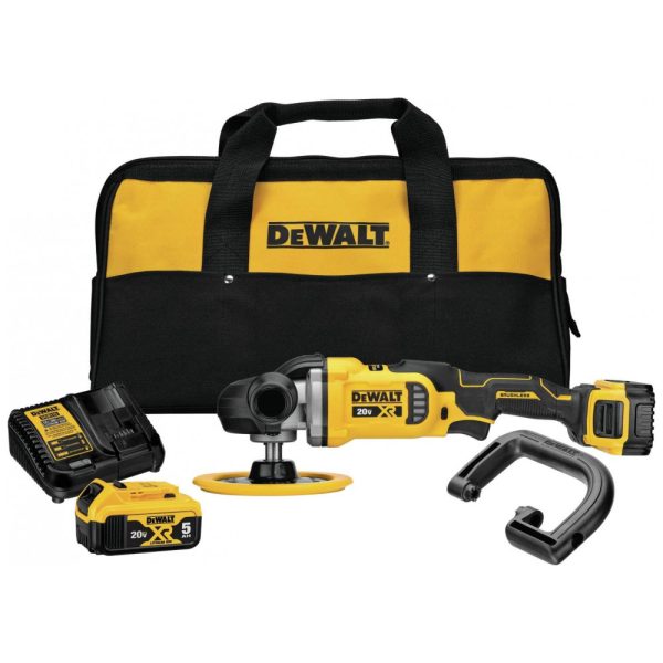 ectql36njqy70b_0 jpg - Kit de Polidor Elétrico com Velocidade Variável, 20V, DEWALT DCM849P2, Amarelo