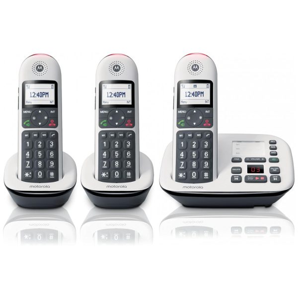 ectqmjjvw6580b_0 jpg - Telefone sem Fio, com bloqueio de chamadas e secretária eletrônica, e unidade, branco, MOTOROLA CD5013, Branco