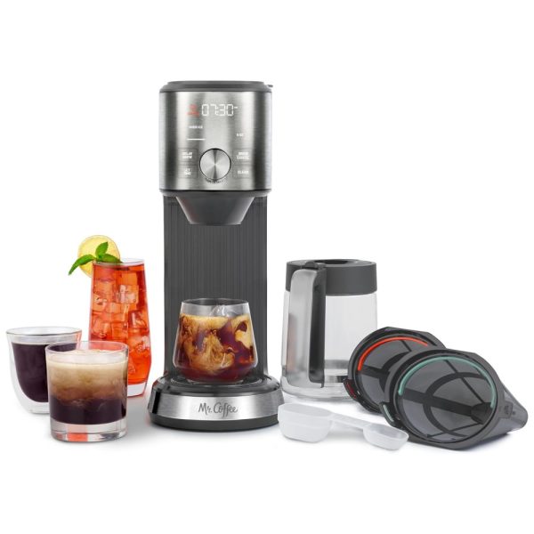 ectqmpj5b28d0b_0 jpg - Cafeteira Inteligente 8 Xícaras para Café e Chá Quente ou Gelado, 110V, Mr. Coffee Perfect Brew, Aço Inoxidável