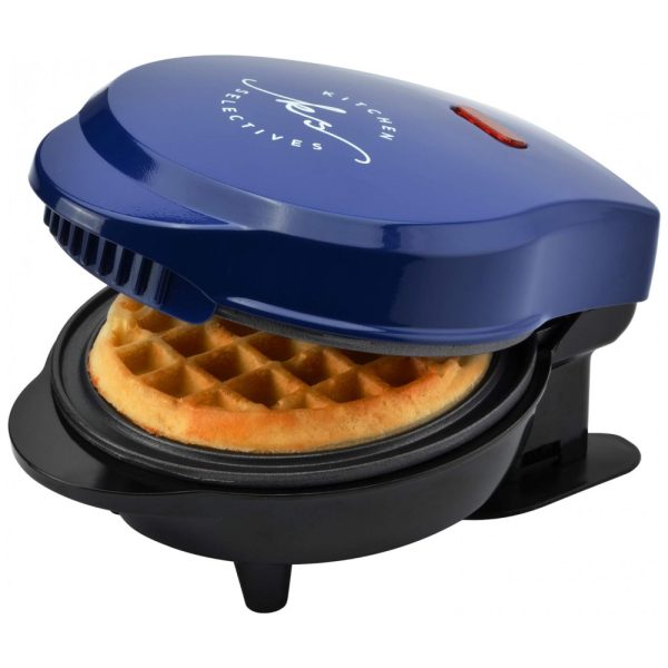 ectqpgxdj6t80b_0-1 jpg - Seletivos de Cozinha Mini Máquina de Waffle Antiaderente 1 Fatia, 600W, 110v, KITCHEN SELECTIVES WM 46CB, Azul