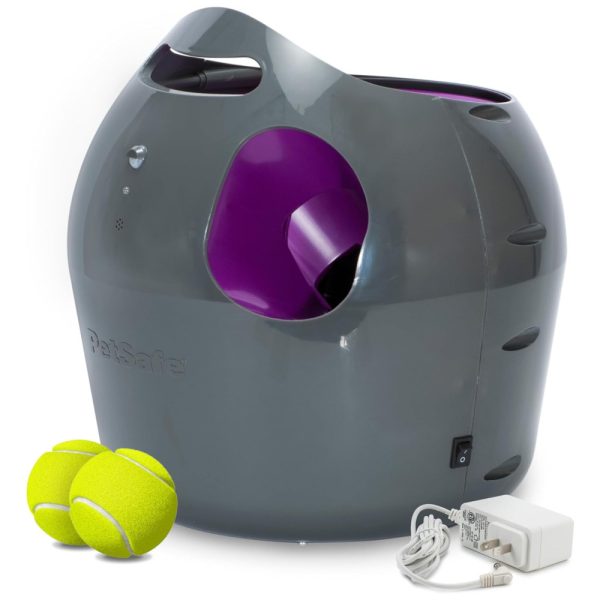 ectqpvck4j270b_0 jpg - Lançador de Bolas de Tênis para Cães com Sensor de Movimento, PETSAFE ZTY00 15968, Cinza