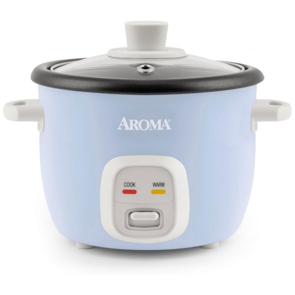 ectqqgw8qb890b_0 jpg - Panela de Arroz Elétrica até 4 xícaras não Cozidas, 110V 250W, Aroma Housewares, Azul