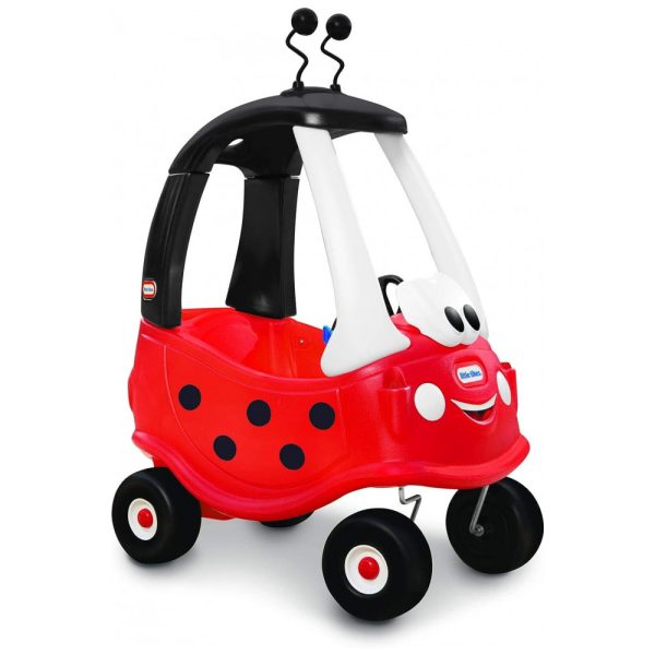 ectqscm9hhu00b_0 jpg - Carrinho de Passeio Infantil para Crianças de 2 a 5 Anos, LadyBug, LITTLE TIKES 173059E3, Vermelho