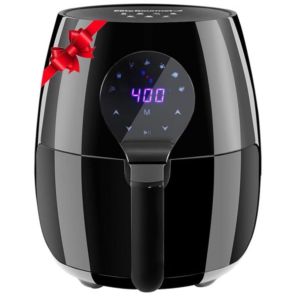 ectqsqvjjtf80b_0 jpg - Fritadeira Elétrica Air Fryer, 5L 7 Configurações 1350W, 110v, ELITE GOURMET EAF5317D, Preto