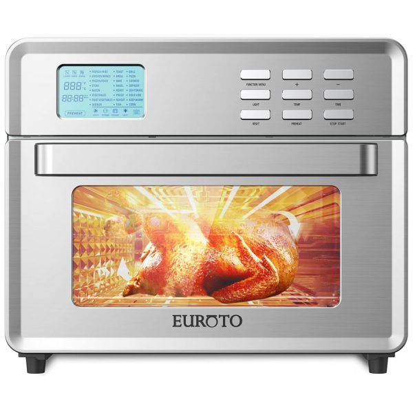 ectqsz1893290b_0 jpg - Forno Elétrico de Bancada 28 Litros com 24 Funções e Tela LCD, 110V 1800W EUROTO