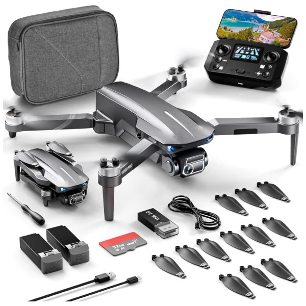 ectqtzmhtkhd0b_0 jpg - Drone com Câmera 4K para Adultos Iniciantes, Voo de 52 Minutos, Alcance de 3 km, Quadricóptero RC FPV 249g e Retorno Inteligente, HHD, Cinza