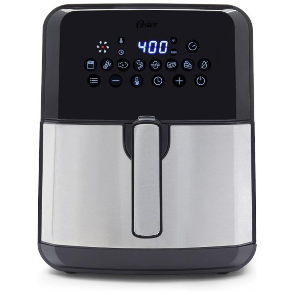 ectqwcpz6yc80b_0 jpg - Fritadeira Elétrica AirFryer 5L de Capacidade com Painel de Controle Digital e Antiaderente, 110v, OSTER 2120712, Preto