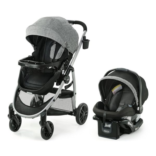 ectqwfyqv5y70b_0 jpg - Carrinho de Bebê Travel System 3 em 1 com Assento Reversível e Cesto de Armazenamento Extragrande Expansível, Graco Modes, Cinza