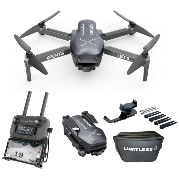 ectqx9sh7dpc0b_0 jpg - Drone X Pro LIMITLESS com 5 Câmeras para Adultos, GPS 4K UHD, Prevenção de Obstáculos e Gimbal 3 Eixos, Drone Clone Xperts, Preto