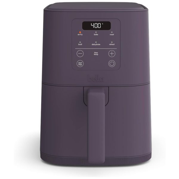 ectqyb28fpzc0b_0 jpg - Air Fruer Compacta 3,73L com Revestimento Antiaderente e 6 Programas, 110V, Bella Slim, Ameixa