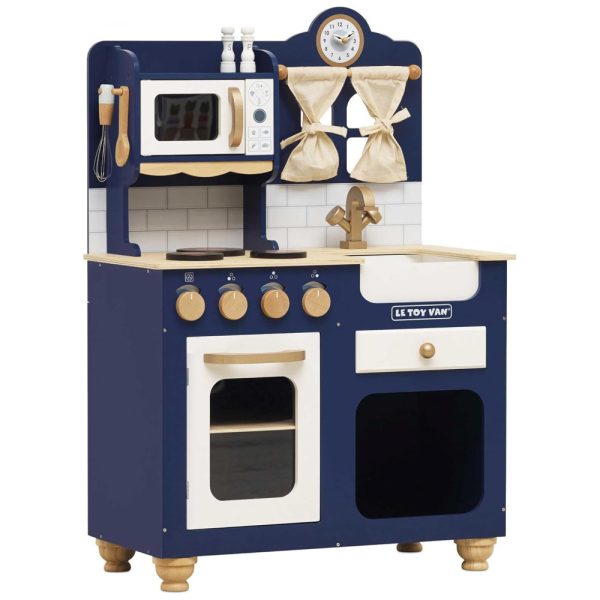 ectqyp3d2b580b_0 jpg - Cozinha Deluxe de Madeira Premium Para Crianças a Partir de 3 Anos, Le Toy Van, Azul