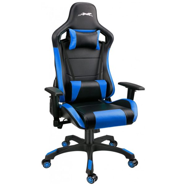 ectqyxdlvht70b_0 jpg - Leopard Cadeira de Escritório Gamer Giratória e Reclinável com Apoio Lombar e Cabeça, Azul