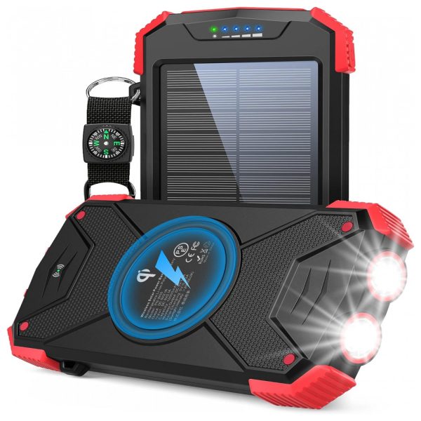 ectqz7x8jhp70b_0-1 jpg - Powerbank Carregador solar, Qi Wireless Sem Fio 10.000mAh Bateria Externa Lanterna LED Bússola Chuva