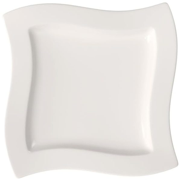 ectq1vx8c0000b_0-1 jpg - Prato para Jantar de 26 cm, Elegância e Praticidade em Sua Mesa com Formato Quadrado e Material de Porcelana, Villeroy Boch, Branco