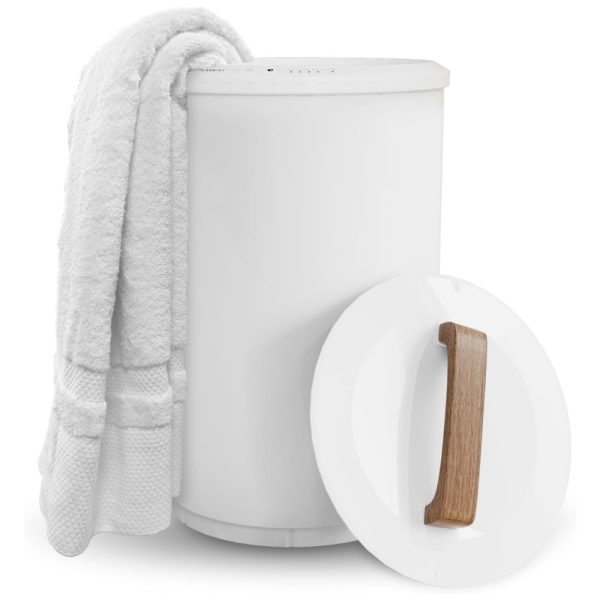 ectq1vxtqk7c0b_0-2 jpg - Aquecedor de Toalha Elétrico para 2 Toalhas Grandes com Desligamento Automático e 4 Configurações de Temporizador, 110V, SAMEAT TW ST1912, Branco
