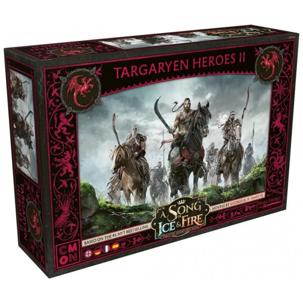 ectq1ypngrl90b_0 jpg - SIF610 Jogo de Estratégia Targaryen Heroes II, 2 a 4 Jogadores, Para Maiores de 14 Anos, CMON CMND0168, Preto